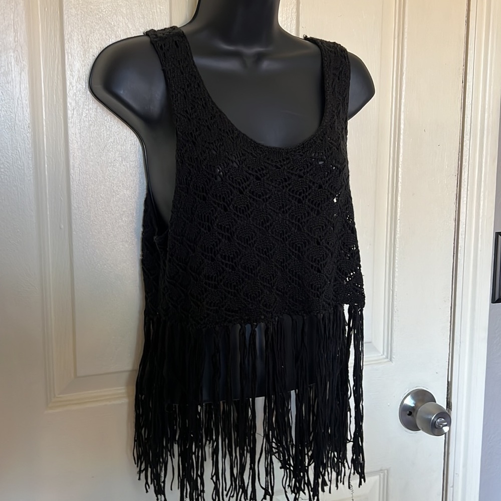Black knitted top